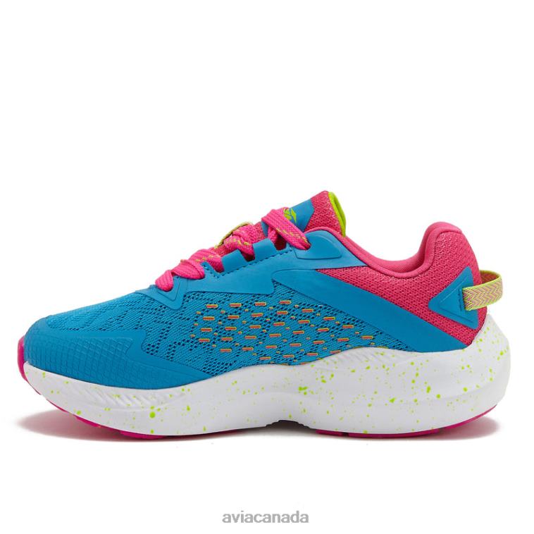 Avi-Storm Girl Avia Aqua Blue/Dark Pink/Light Green 0LZJN95 Athletic Sneakers