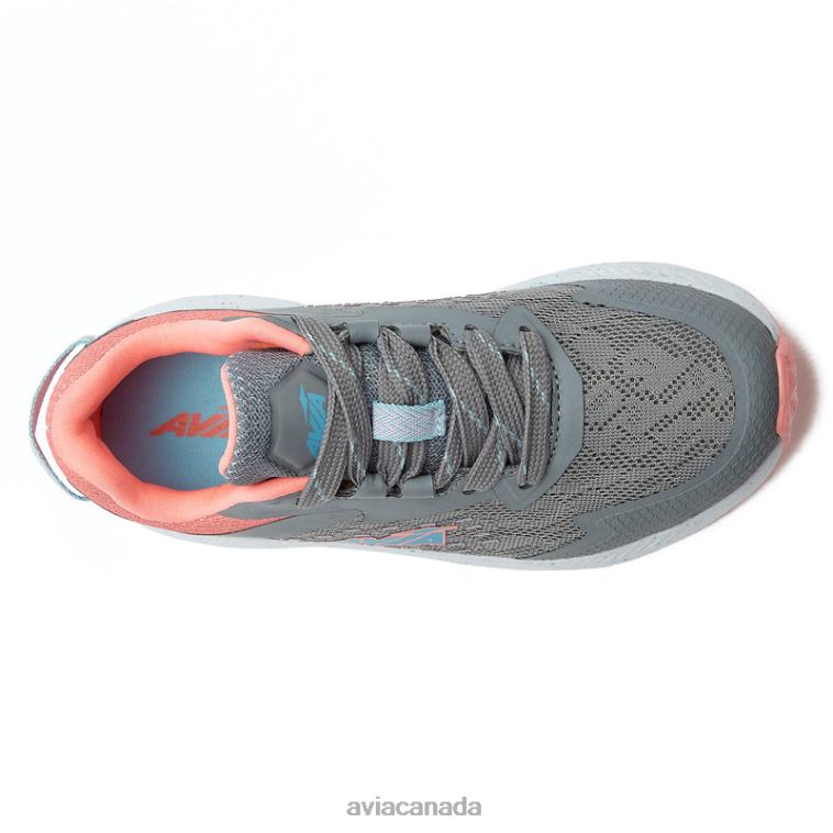 Avi-Storm Girl Avia Medium Grey/Light Pink/Teal Green 0LZJN97 Athletic Sneakers