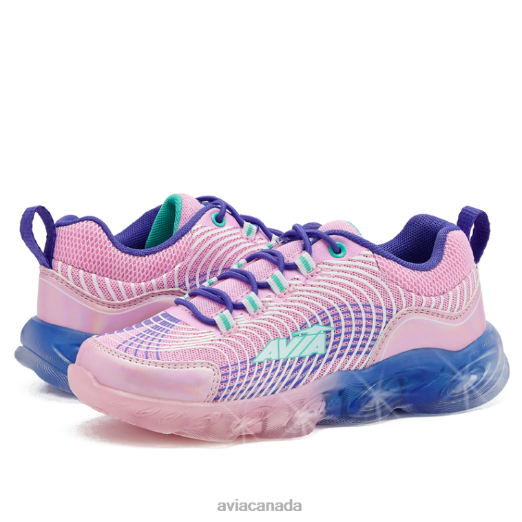 Avi-Ignite Girl Avia Light Pink/Teal Green 0LZJN105 Light Up Sneakers