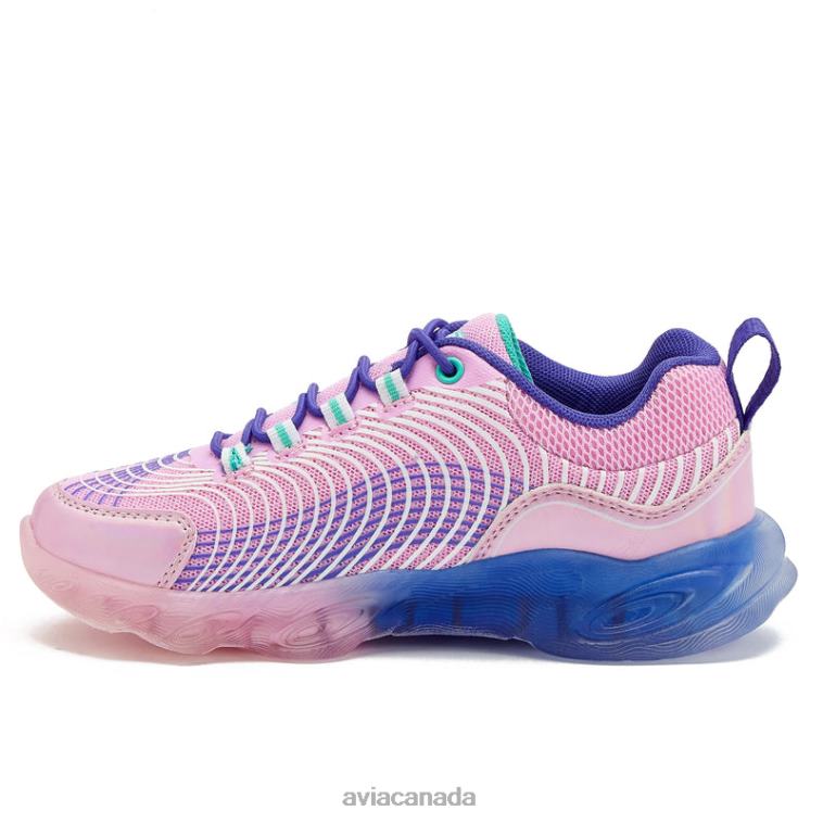 Avi-Ignite Girl Avia White/Dark Purple 0LZJN104 Light Up Sneakers