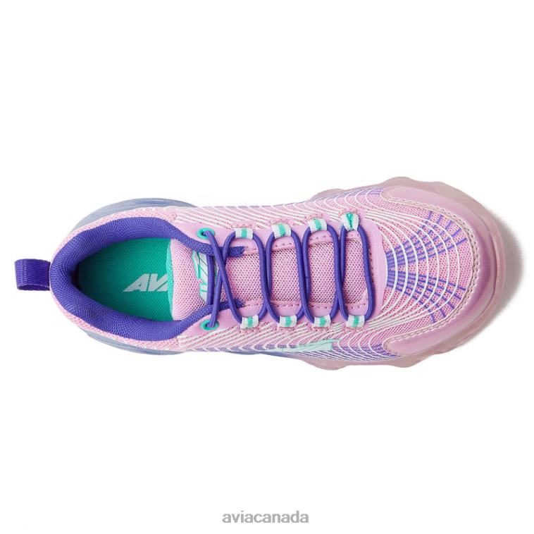 Avi-Ignite Girl Avia White/Dark Purple 0LZJN104 Light Up Sneakers