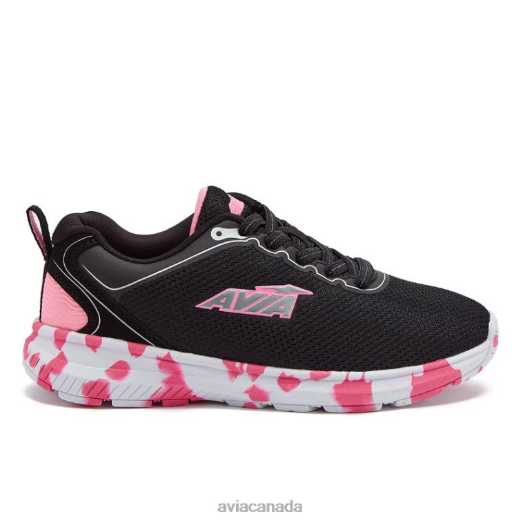 Avi-Factor 2.0 Girl Avia Black/Light Pink/Silver Grey 0LZJN98 Slip On Sneakers