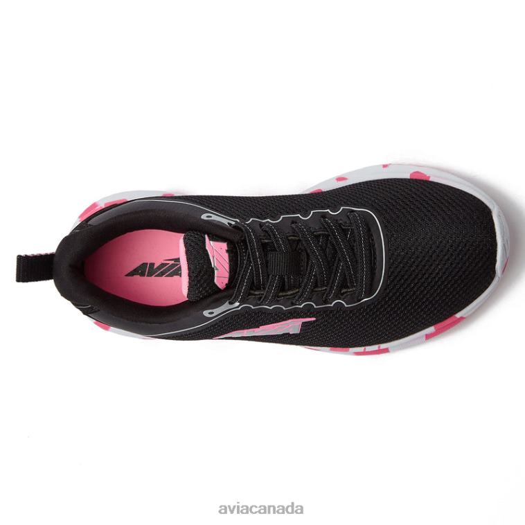 Avi-Factor 2.0 Girl Avia Black/Light Pink/Silver Grey 0LZJN98 Slip On Sneakers