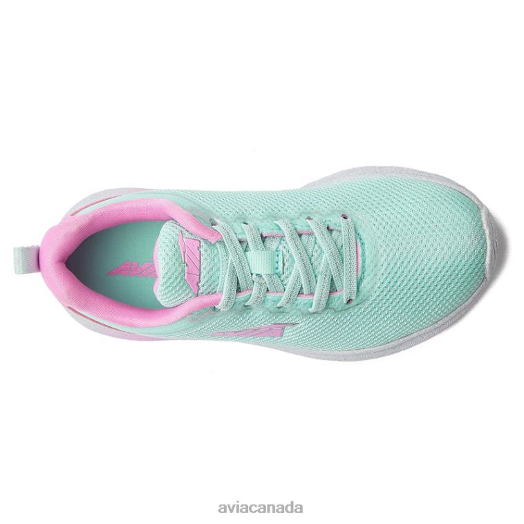 Avi-Factor 2.0 Girl Avia Teal Green/Light Pink/Silver Grey 0LZJN99 Slip On Sneakers