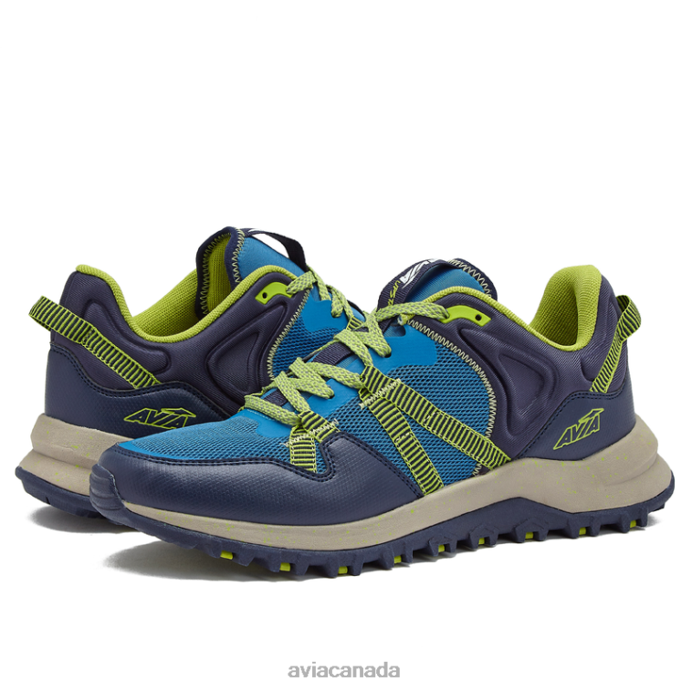 Avi-Upstate Men Avia Medium Blue/Navy Blue/Light Green 0LZJN70 Hiking
