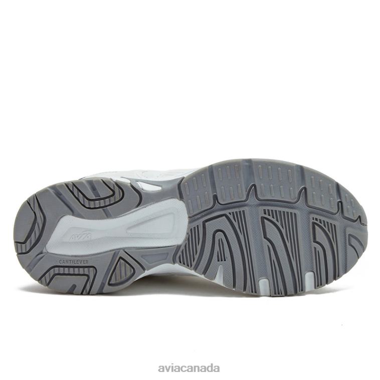 Avi-Verge Women Avia Bright White/Chrome Grey 0LZJN38 Cross Training