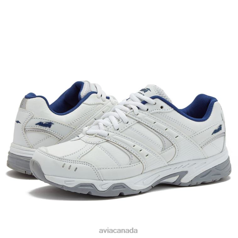 Avi-Verge Women Avia Bright White/Chrome Grey 0LZJN38 Cross Training