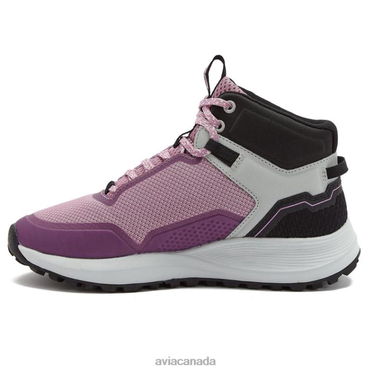 Avi-Grit Women Avia Black/Dark Purple/Silver Grey 0LZJN1 Hiking