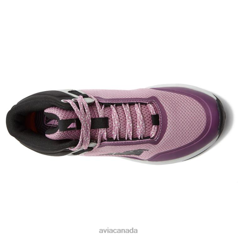 Avi-Grit Women Avia Black/Dark Purple/Silver Grey 0LZJN1 Hiking