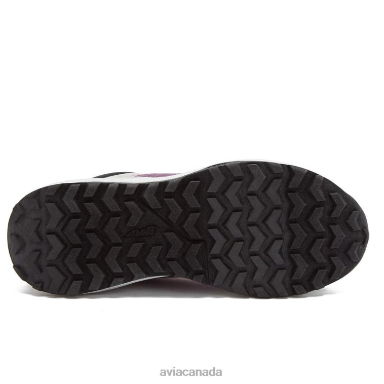 Avi-Grit Women Avia Black/Dark Purple/Silver Grey 0LZJN1 Hiking