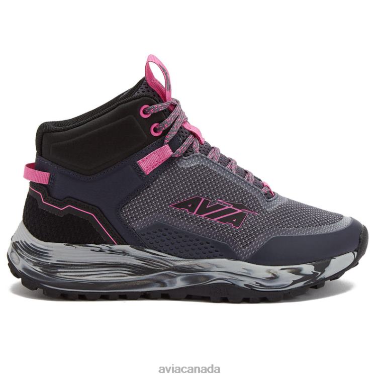 Avi-Grit Women Avia Dark Grey/Dark Pink/Medium Grey 0LZJN3 Hiking