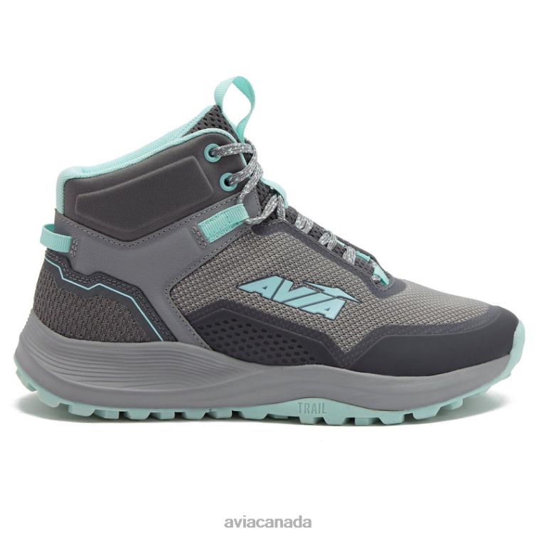 Avi-Grit Women Avia Dark Grey/Medium Grey/Teal Green 0LZJN2 Hiking