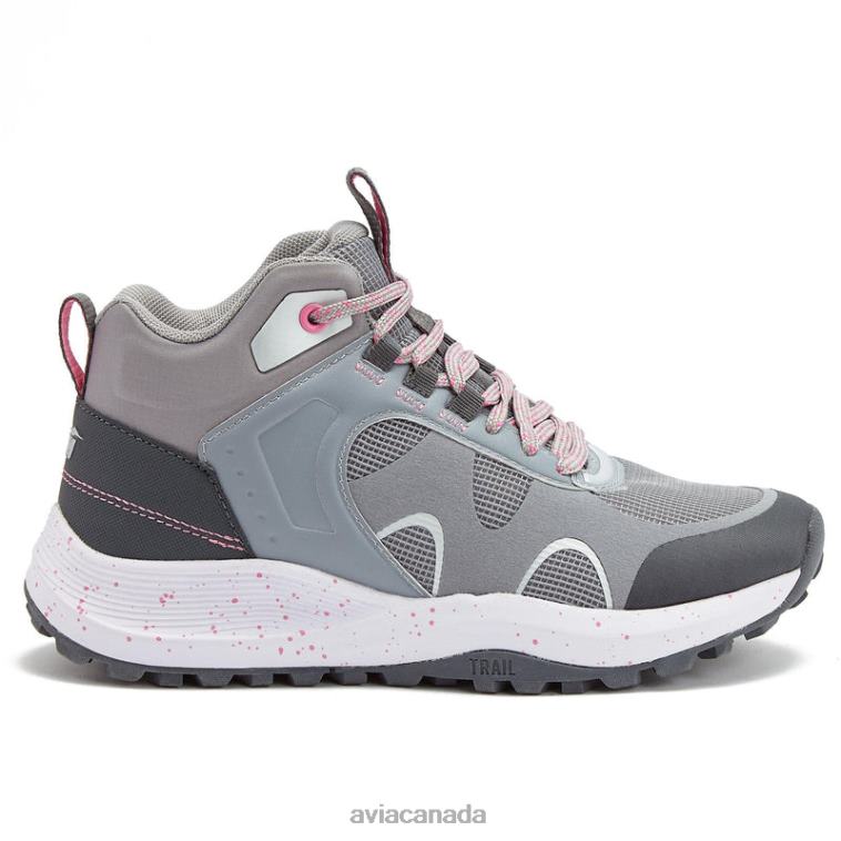 Avi-Vamp Women Avia Medium Grey/Dark Pink/Silver Grey 0LZJN5 Hiking