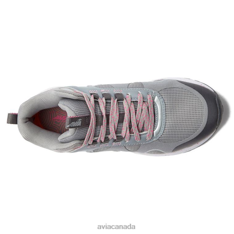 Avi-Vamp Women Avia Medium Grey/Dark Pink/Silver Grey 0LZJN5 Hiking