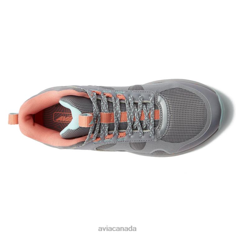 Avi-Vamp Women Avia Medium Grey/Light Pink/Teal Green 0LZJN6 Hiking