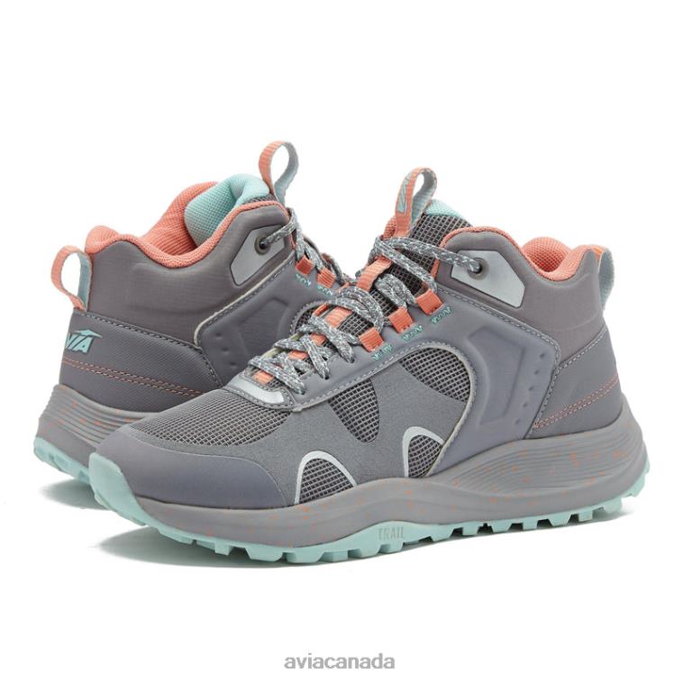 Avi-Vamp Women Avia Medium Grey/Light Pink/Teal Green 0LZJN6 Hiking