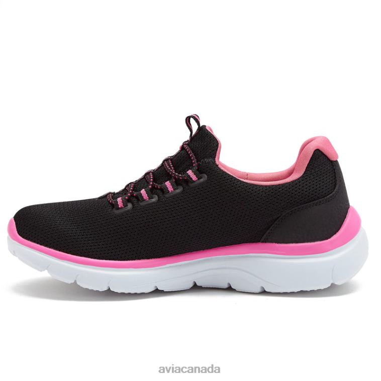 Avi-Junction Women Avia Black/Dark Pink/Silver Grey 0LZJN20 Sneakers