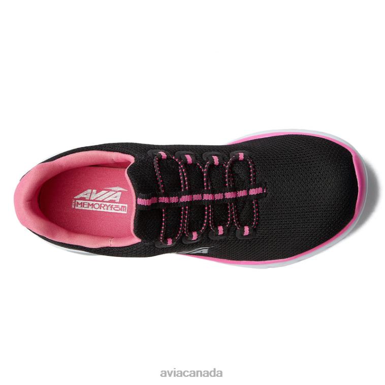 Avi-Junction Women Avia Black/Dark Pink/Silver Grey 0LZJN20 Sneakers