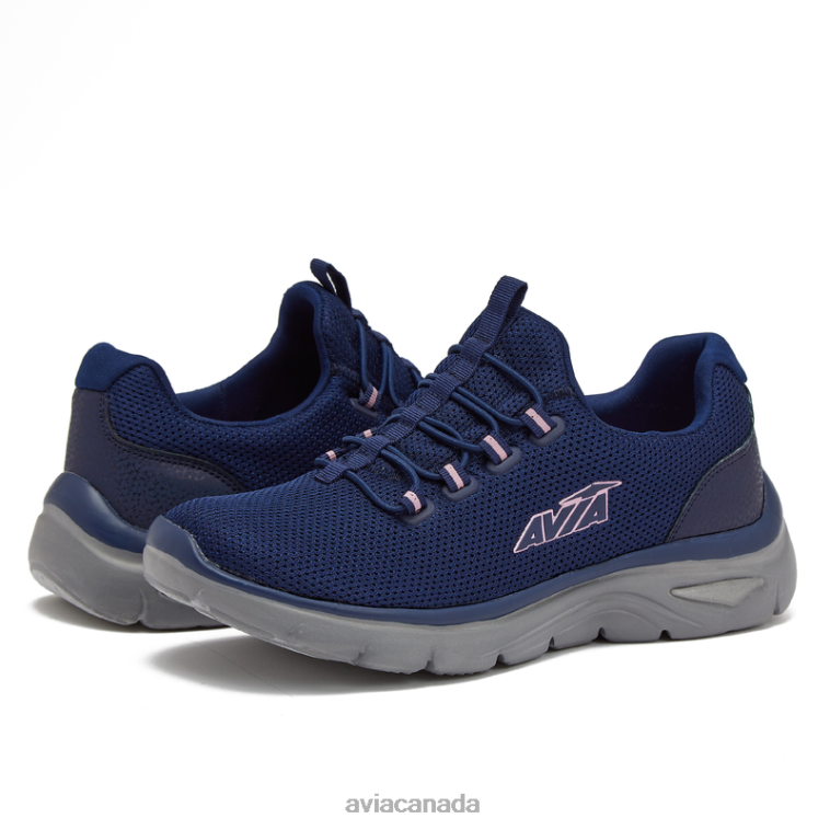 Avi-Junction Women Avia Dark Purple/Silver Grey/Light Blue 0LZJN23 Sneakers