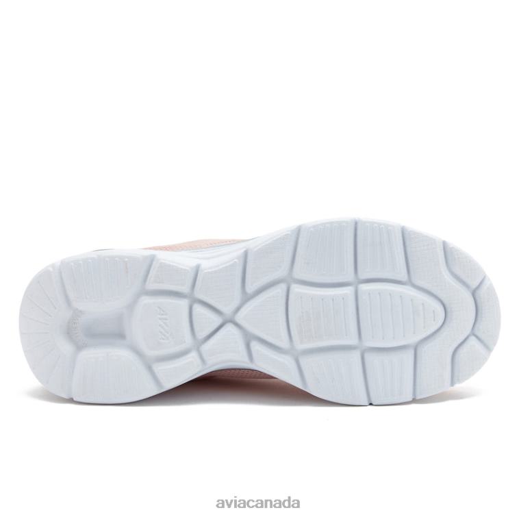 Avi-Junction Women Avia Light Pink/Silver Grey/White 0LZJN19 Sneakers