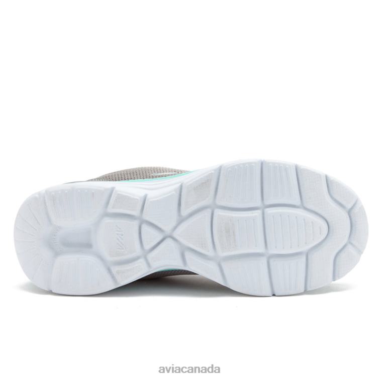 Avi-Junction Women Avia Medium Grey/Light Blue/Silver Grey 0LZJN17 Sneakers