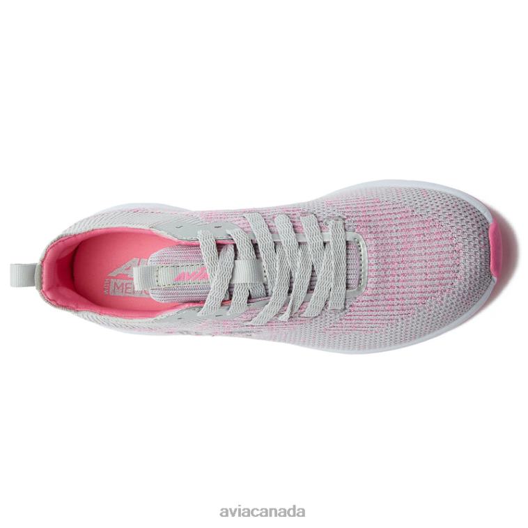 Avi-Helix Women Avia Silver Grey/Dark Pink 0LZJN29 Trail & Walking